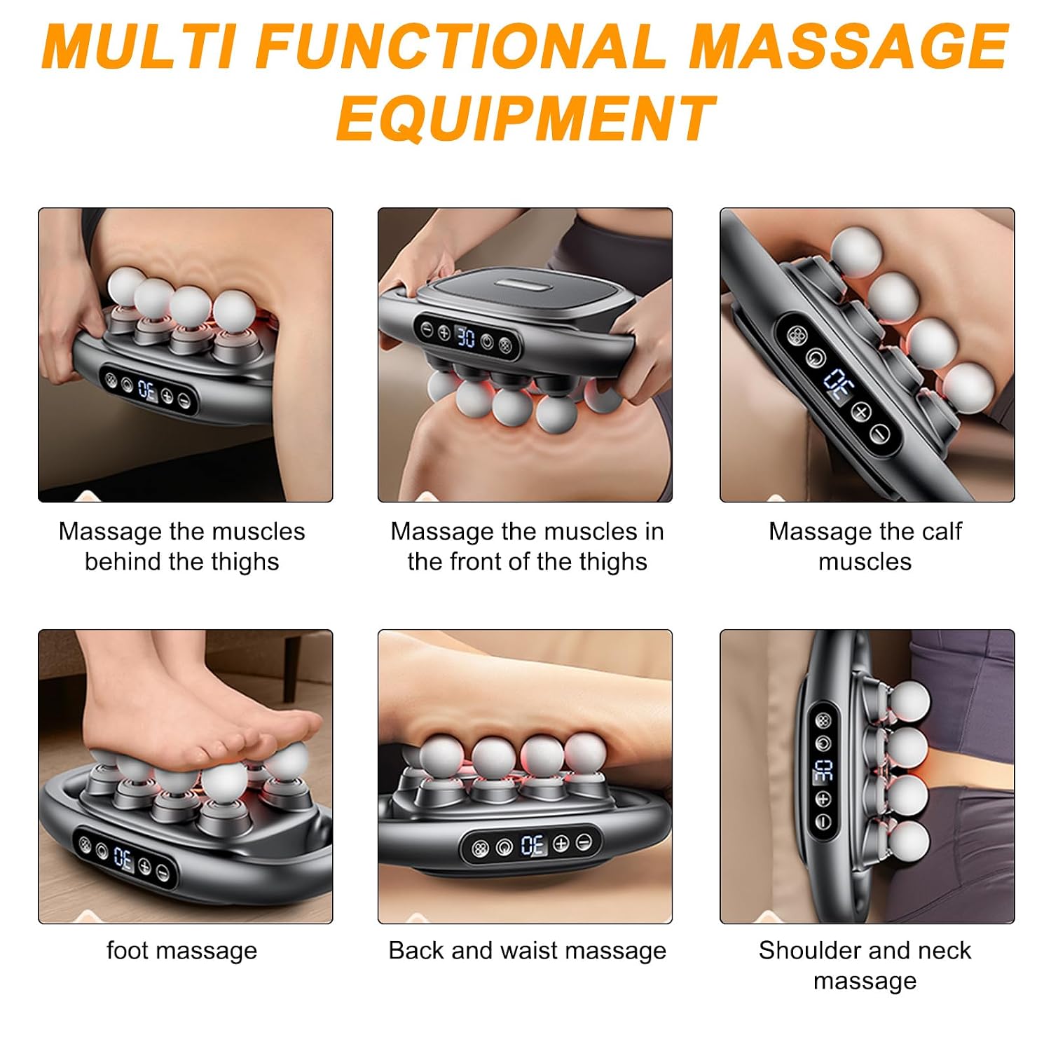 16-Head Massage Gun | Deep Tissue Percussion Massager