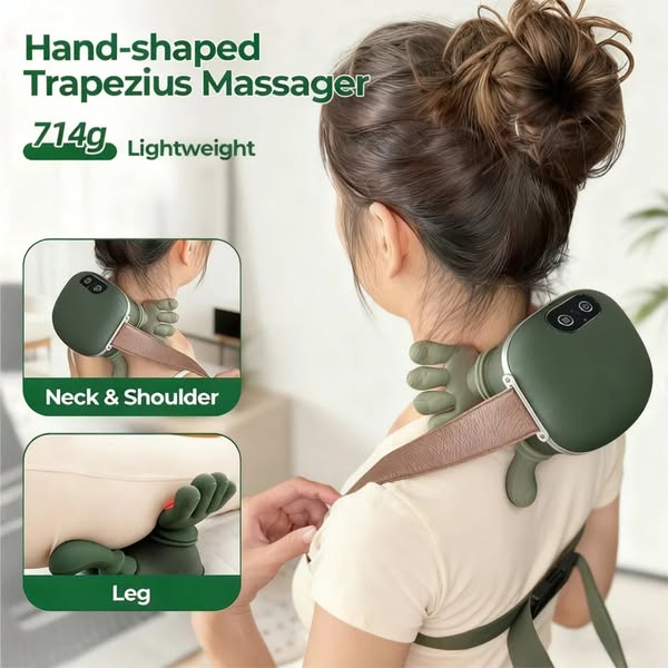 Knotheal Portable Neck & Shoulder Massager with Heat Therapy