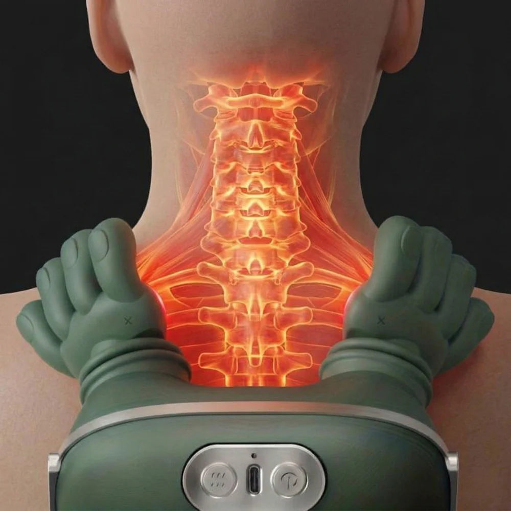 Knotheal Portable Neck & Shoulder Massager with Heat Therapy